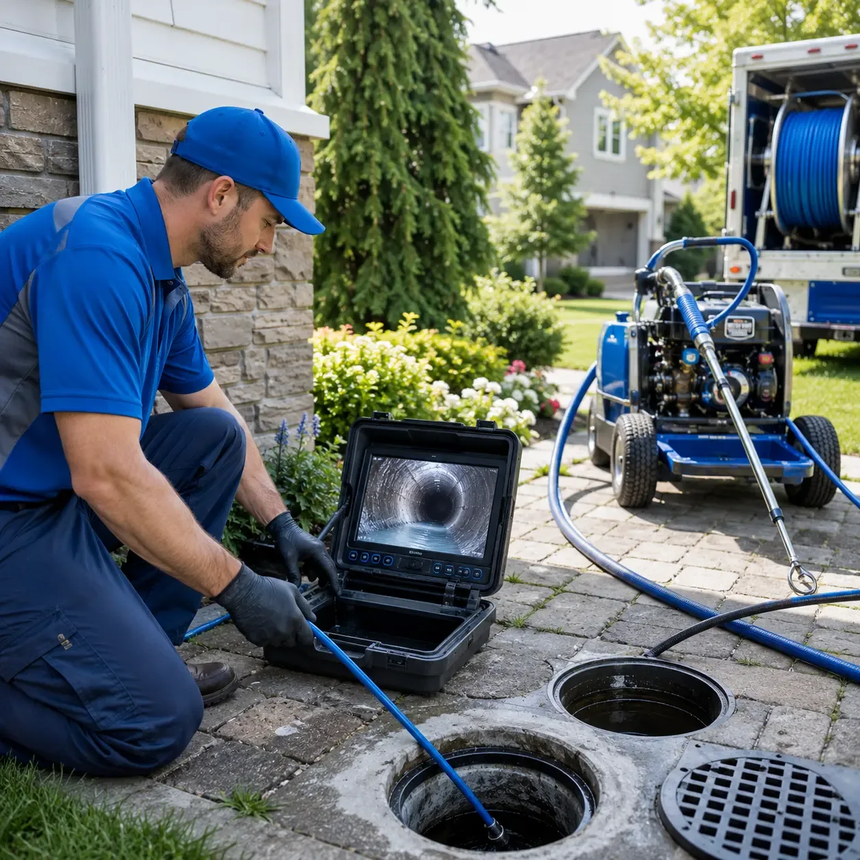 Outdoor drain cleaning professionals serving Chippewa Lake, MI
